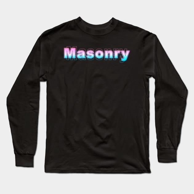 Masonry Long Sleeve T-Shirt by Sanzida Design